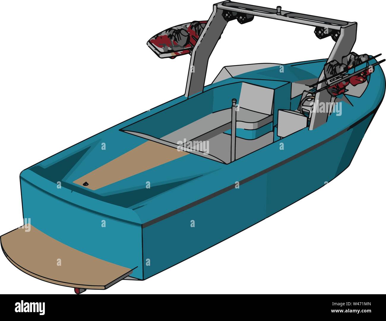 Bateau d'économie, de l'illustration vectorielle, sur fond blanc. Illustration de Vecteur