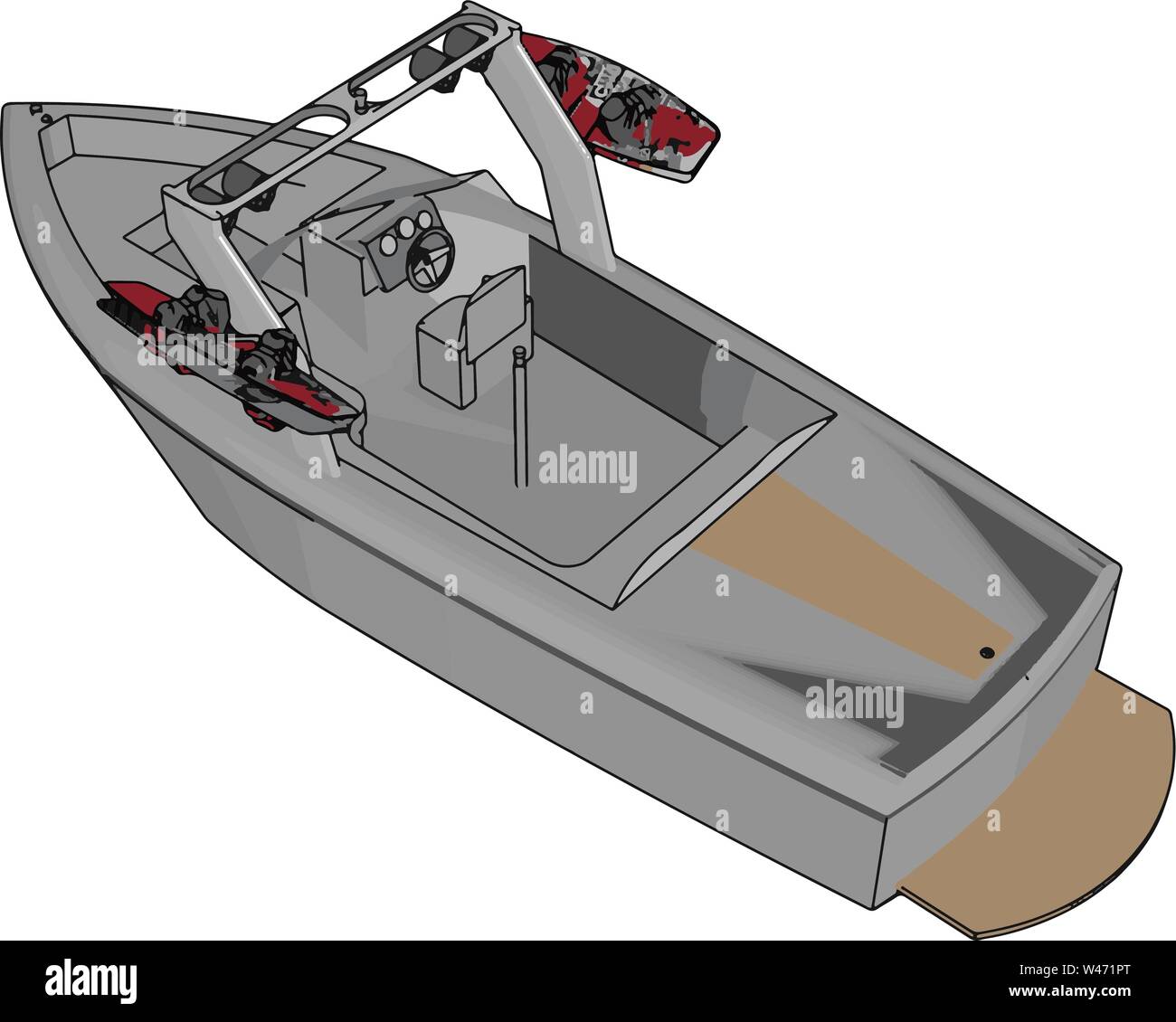 Bateau d'économie, de l'illustration vectorielle, sur fond blanc. Illustration de Vecteur