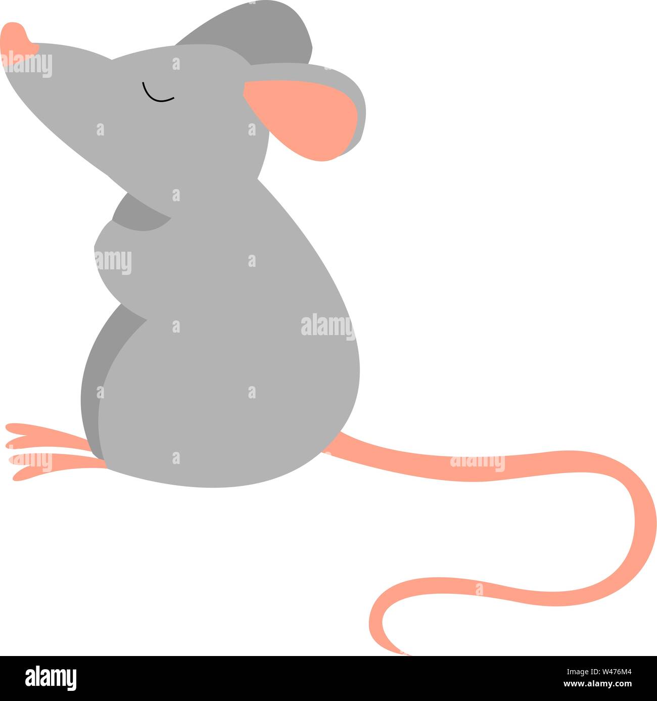 Petite souris, illustration, vecteur sur fond blanc. Illustration de Vecteur