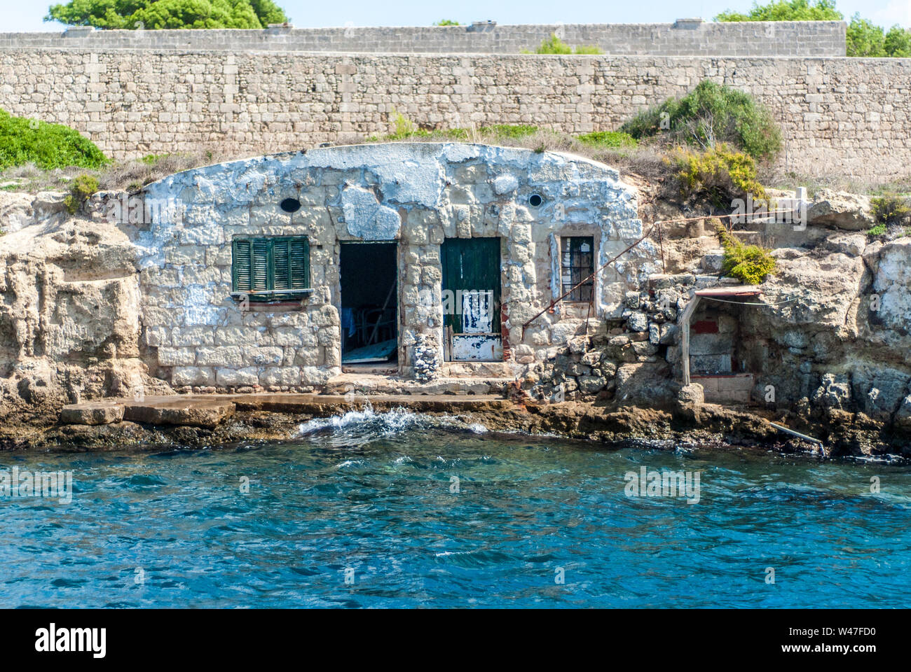 Immeuble ancien sur l'île de Minorque,Lazareto,2017. Banque D'Images