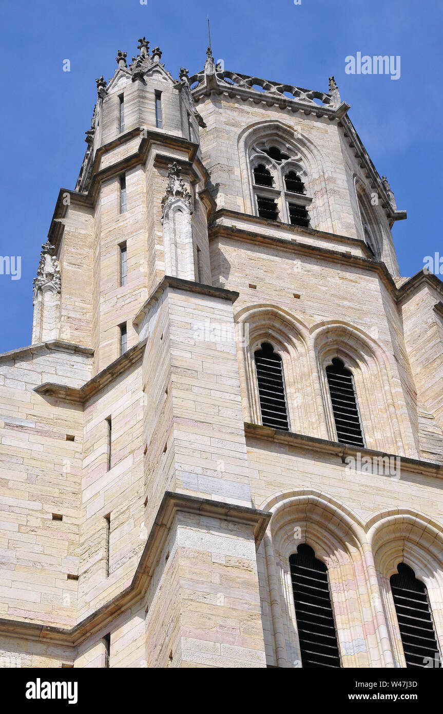 Cathédrale de Saint Benignus de Dijon, Dijon Cathédrale, cathédrale Saint-Bénigne de Dijon, Dijon, France, Europe Banque D'Images