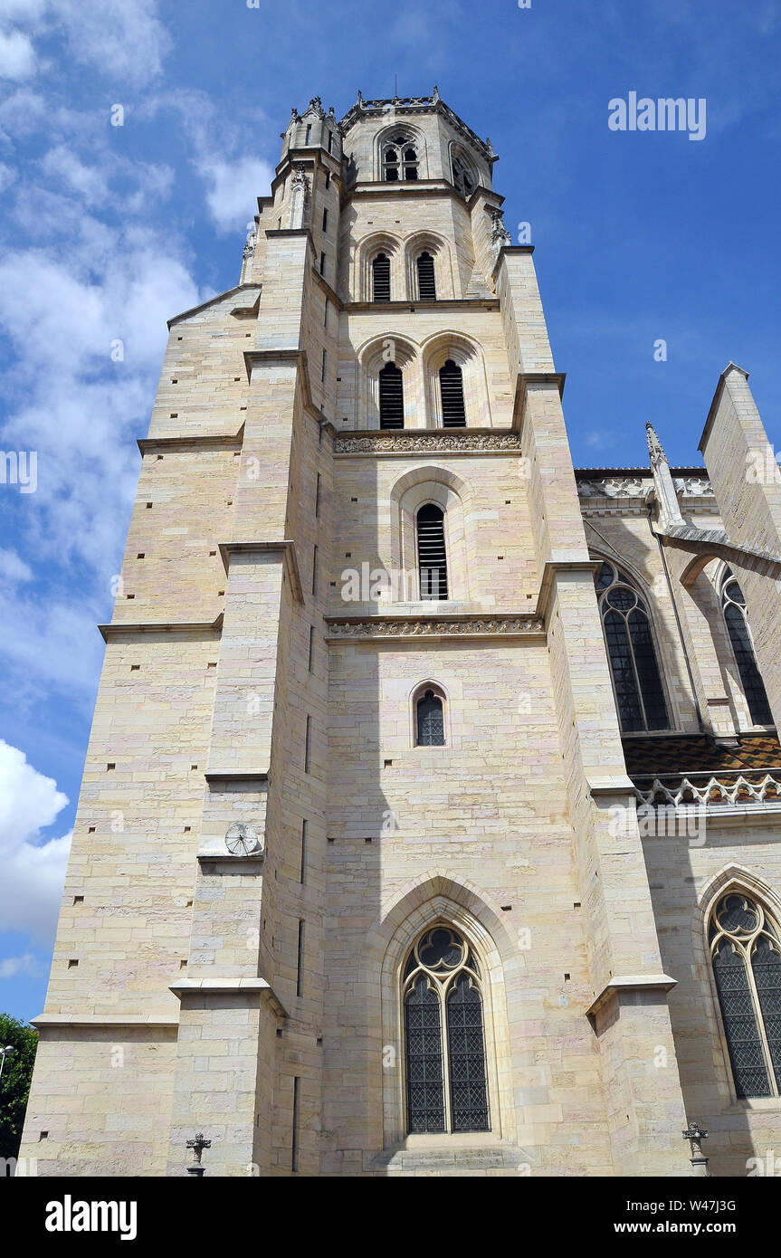 Cathédrale de Saint Benignus de Dijon, Dijon Cathédrale, cathédrale Saint-Bénigne de Dijon, Dijon, France, Europe Banque D'Images