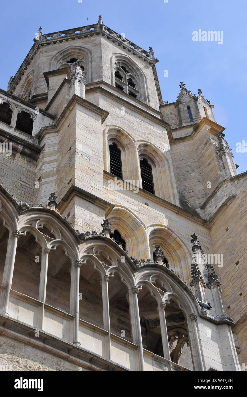 Cathédrale de Saint Benignus de Dijon, Dijon Cathédrale, cathédrale Saint-Bénigne de Dijon, Dijon, France, Europe Banque D'Images