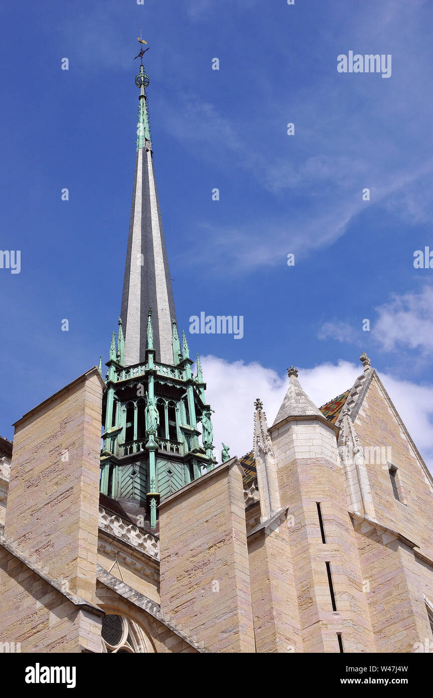 Cathédrale de Saint Benignus de Dijon, Dijon Cathédrale, cathédrale Saint-Bénigne de Dijon, Dijon, France, Europe Banque D'Images