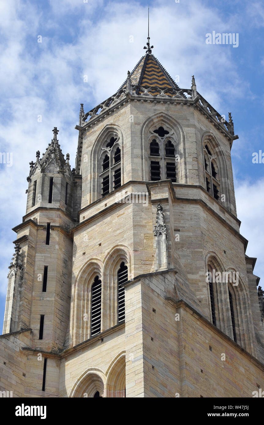 Cathédrale de Saint Benignus de Dijon, Dijon Cathédrale, cathédrale Saint-Bénigne de Dijon, Dijon, France, Europe Banque D'Images