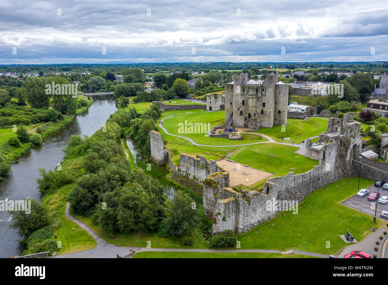 Le Château de Trim est un château normand sur la rive sud de la rivière Boyne, en garniture, comté de Meath, en Irlande. Banque D'Images