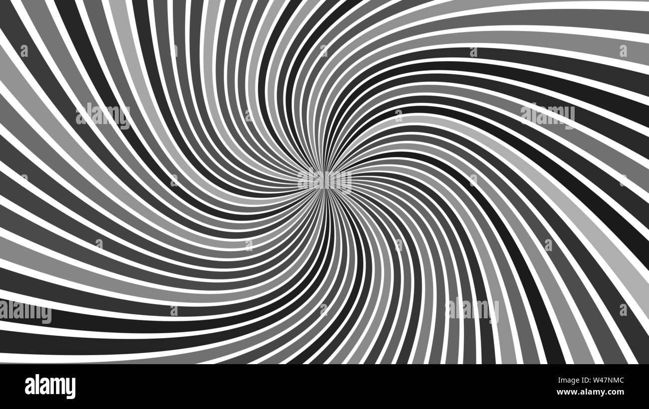 Hypnotique gris à rayures fond abstrait vortex dessin - illustration de rayons tourbillonnants Illustration de Vecteur