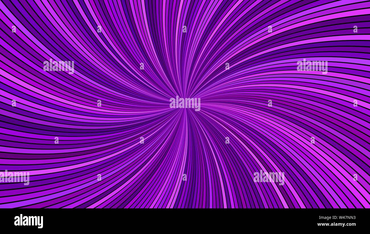 Hypnotique abstract swirl violet fond de rayure - vecteur graphique ray courbé Illustration de Vecteur