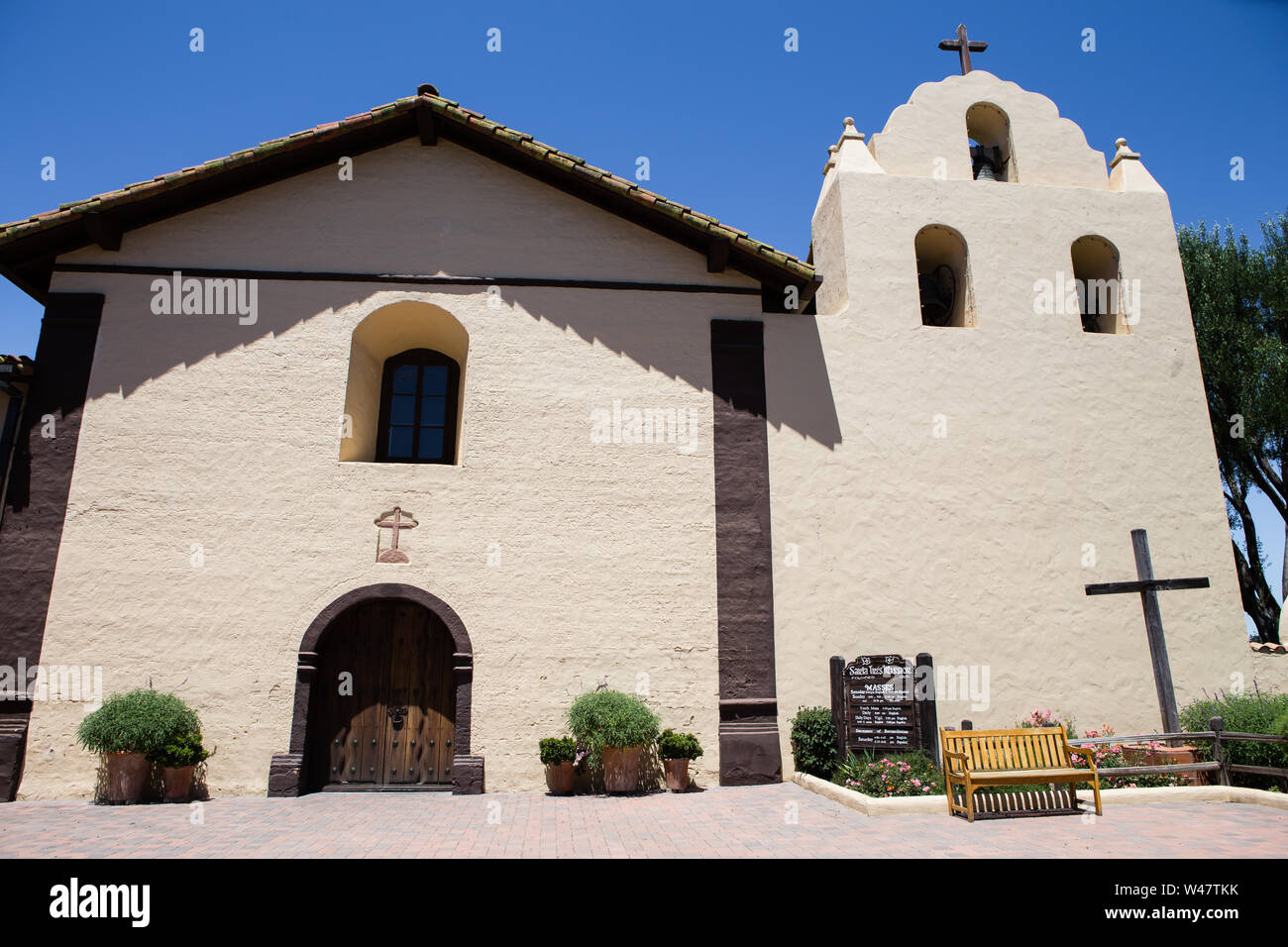 La Vieille Mission Santa Ines Solvang,Comté de Santa Barbara, Californie, USA ; Banque D'Images