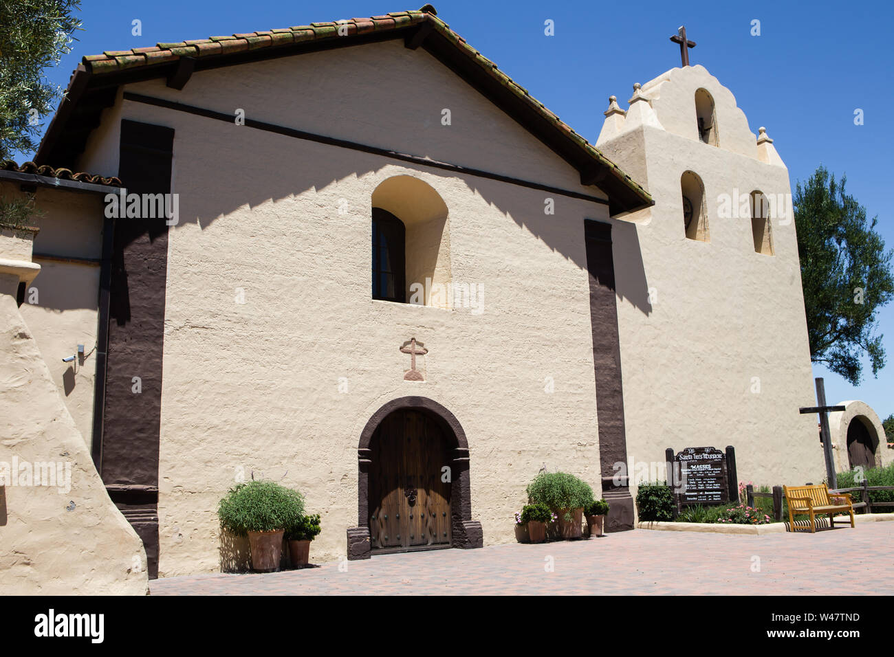 La Vieille Mission Santa Ines Solvang,Comté de Santa Barbara, Californie, USA ; Banque D'Images