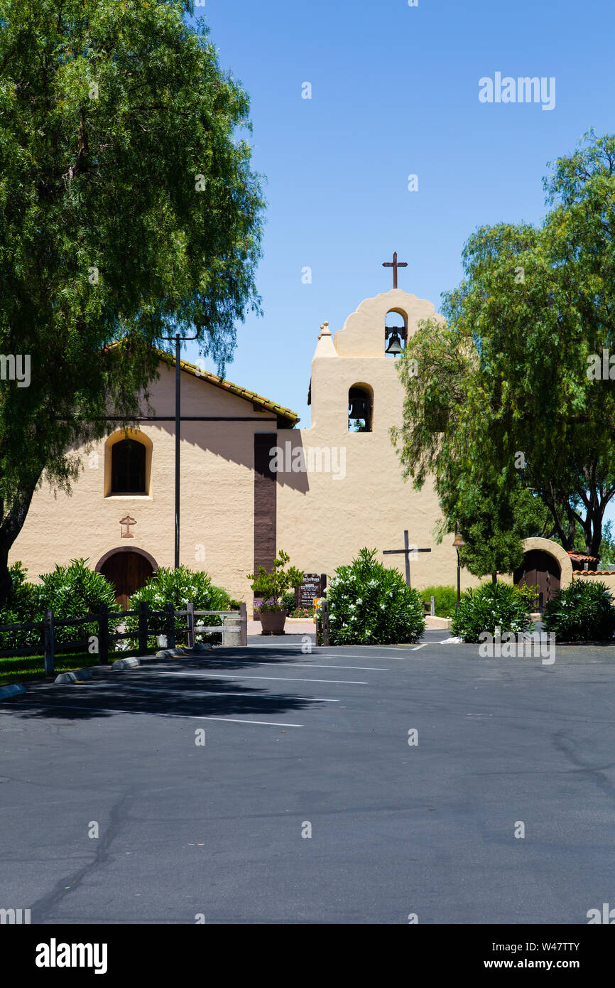 La Vieille Mission Santa Ines Solvang,Comté de Santa Barbara, Californie, USA ; Banque D'Images