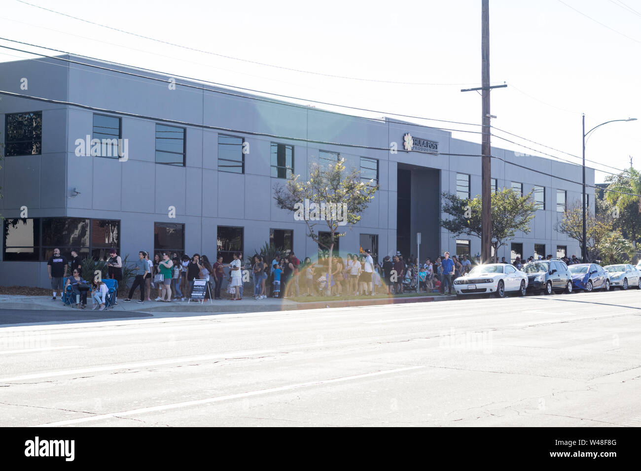 BURBANK, Californie, USA - 14 juillet 2019 : Saison 3 Netflix Stranger Things, boules de chocolat de Pop Up Store à Baskin Robbins sur leur dernier jour. Banque D'Images