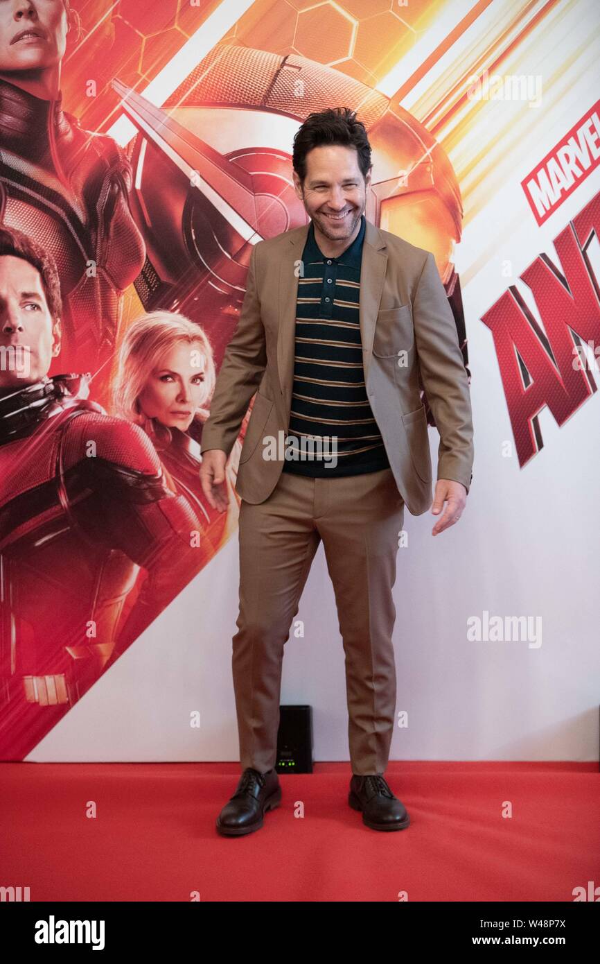 Roma - Paul Rudd, assiste à lors de la présentation du film "AntMan & l' Hôtel de Russie à Rome. Banque D'Images