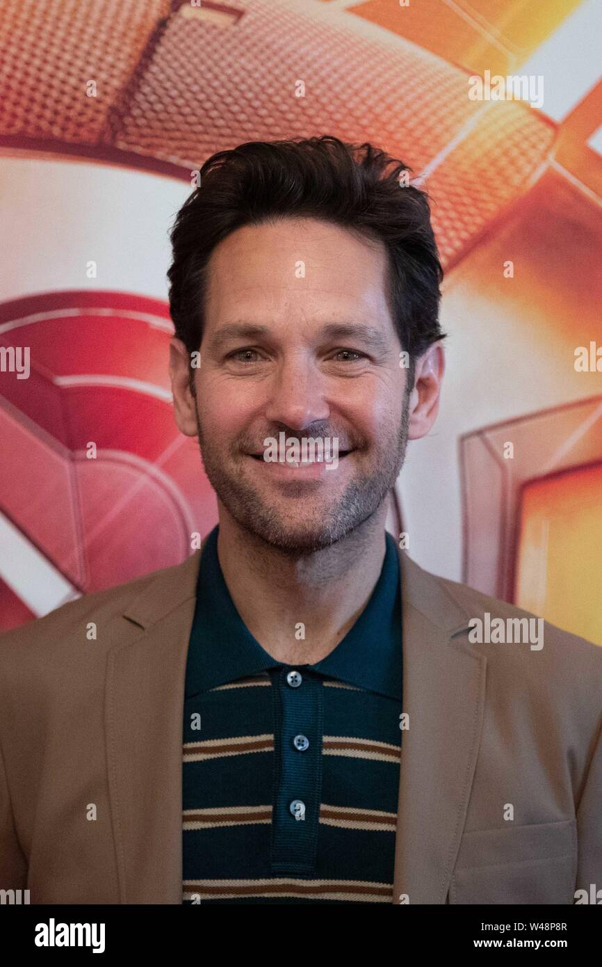 Roma - Paul Rudd, assiste à lors de la présentation du film "AntMan & l' Hôtel de Russie à Rome. Banque D'Images