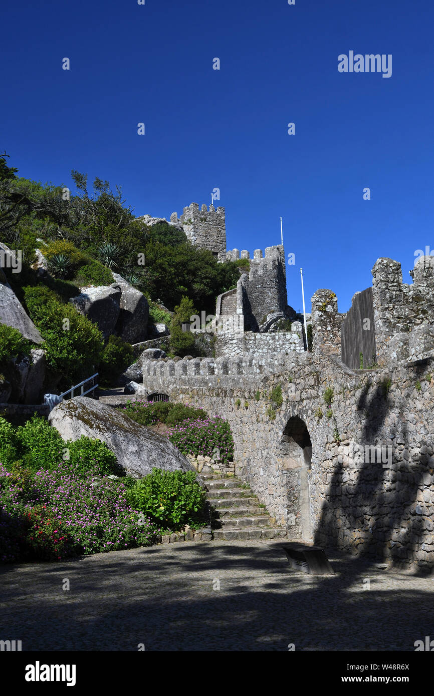 Le château maure;Serra de Sintra Sintra;;portugal Banque D'Images