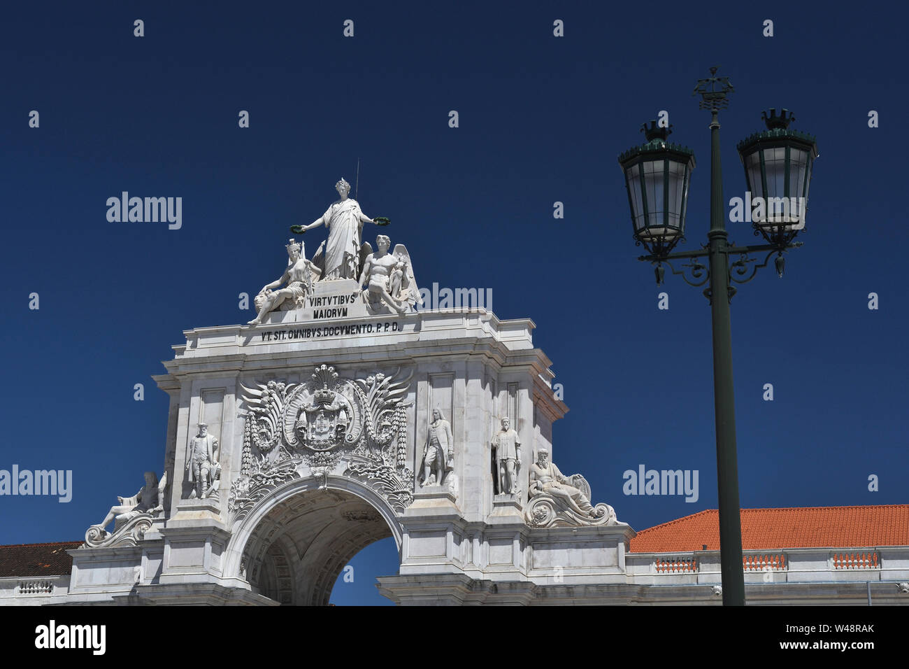Rua Augusta arch;Praca do Comercio Lisbonne;;portugal Banque D'Images