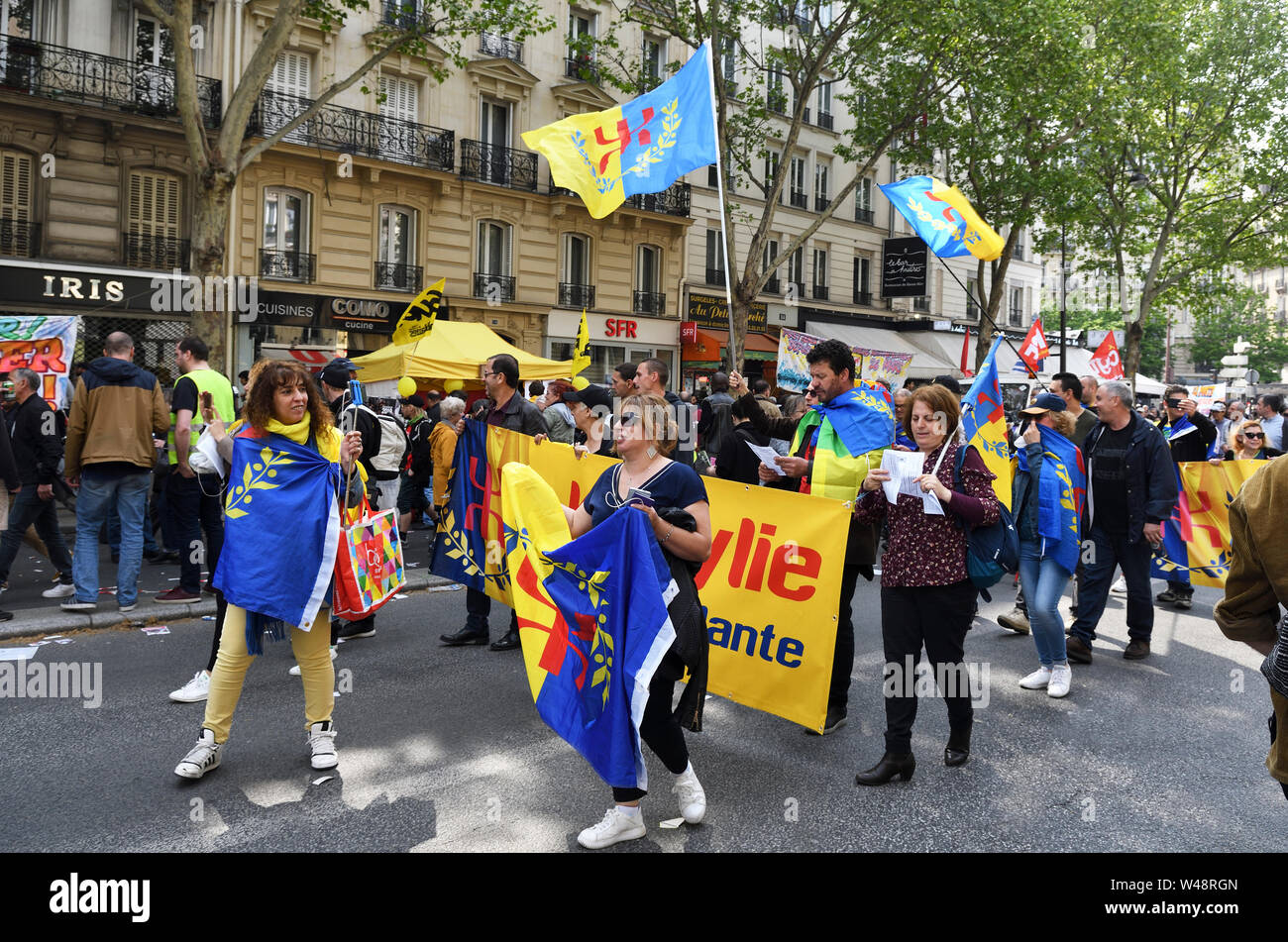 Paris manifestation contre le président macron;gilet jaunes;france;paris Banque D'Images