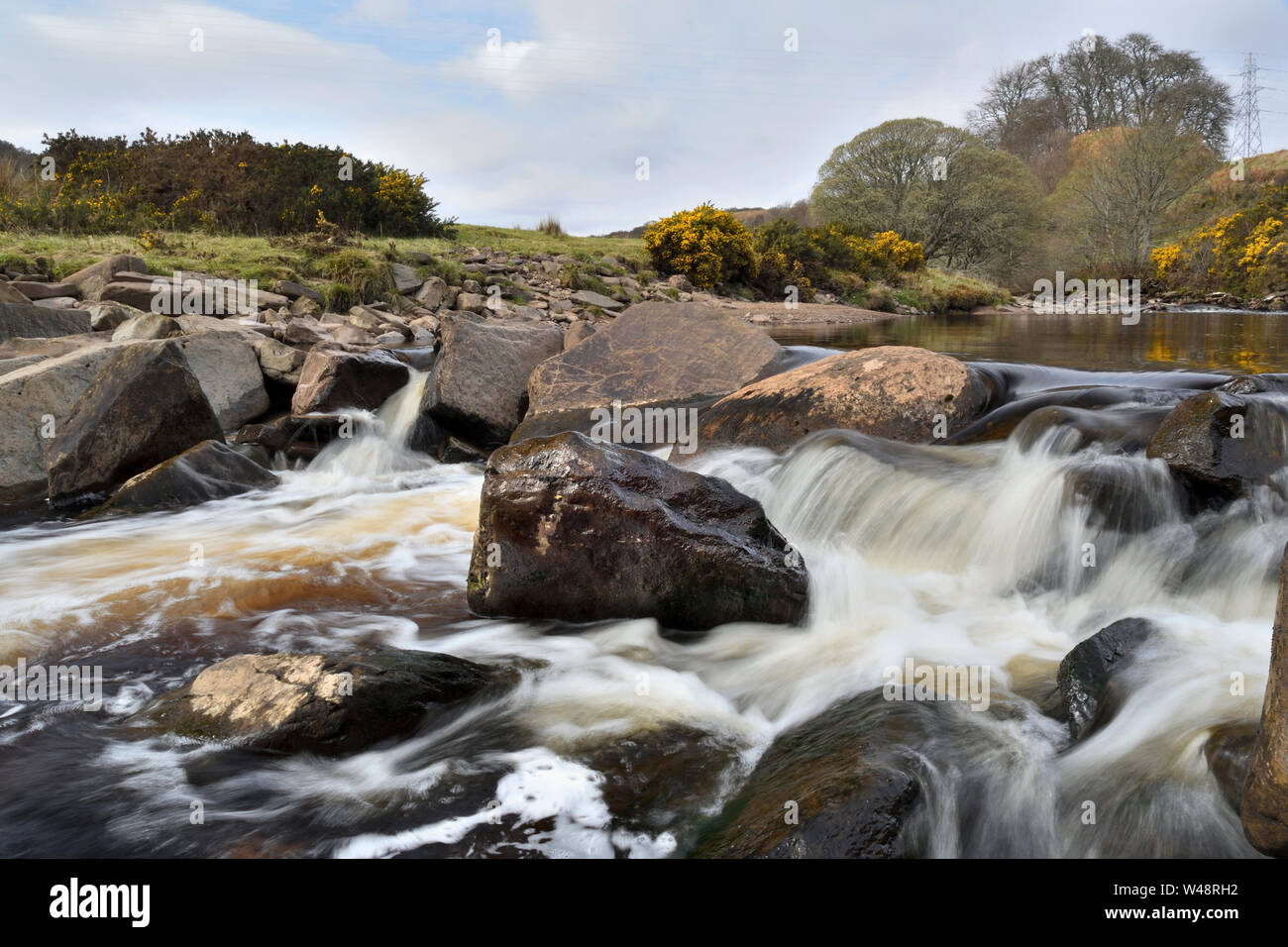 De l'eau;dunbeath dunbeath;caithness;Ecosse Banque D'Images