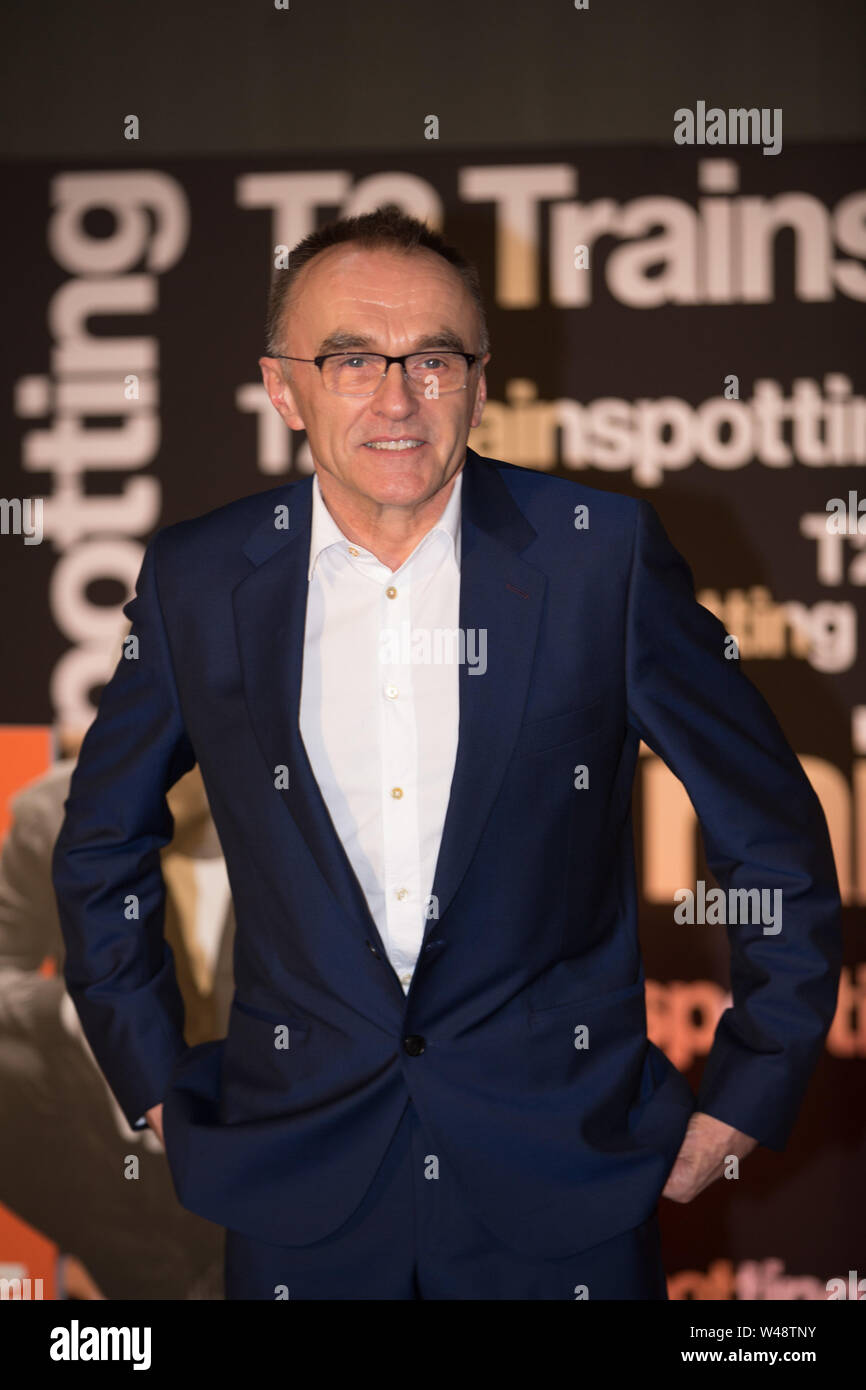 Roma - Danny Boyle s'occupe au premier ministre italien de 'T2 - Trainspotting 2' à Rome Banque D'Images