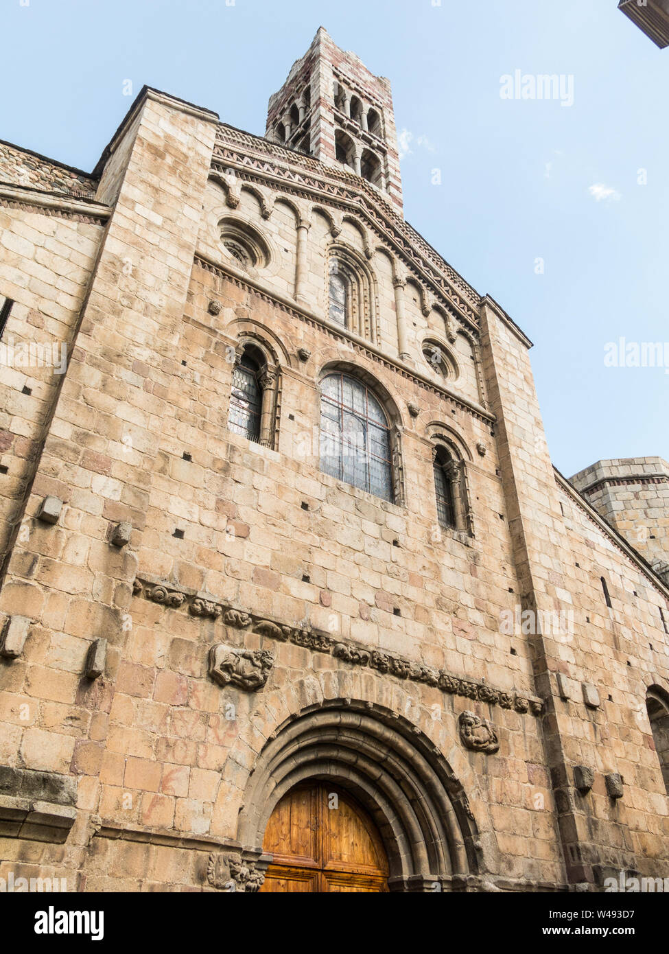 La Cathédrale de Santa María de Urgel est de style roman dans le style et date du 12ème siècle. Seo de Urgel. La Catalogne, Espagne. L'Europe Banque D'Images