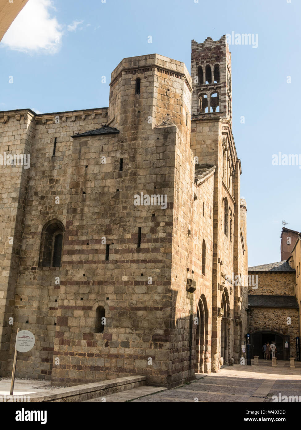 La Cathédrale de Santa María de Urgel est de style roman dans le style et date du 12ème siècle. Seo de Urgel. La Catalogne, Espagne. L'Europe Banque D'Images