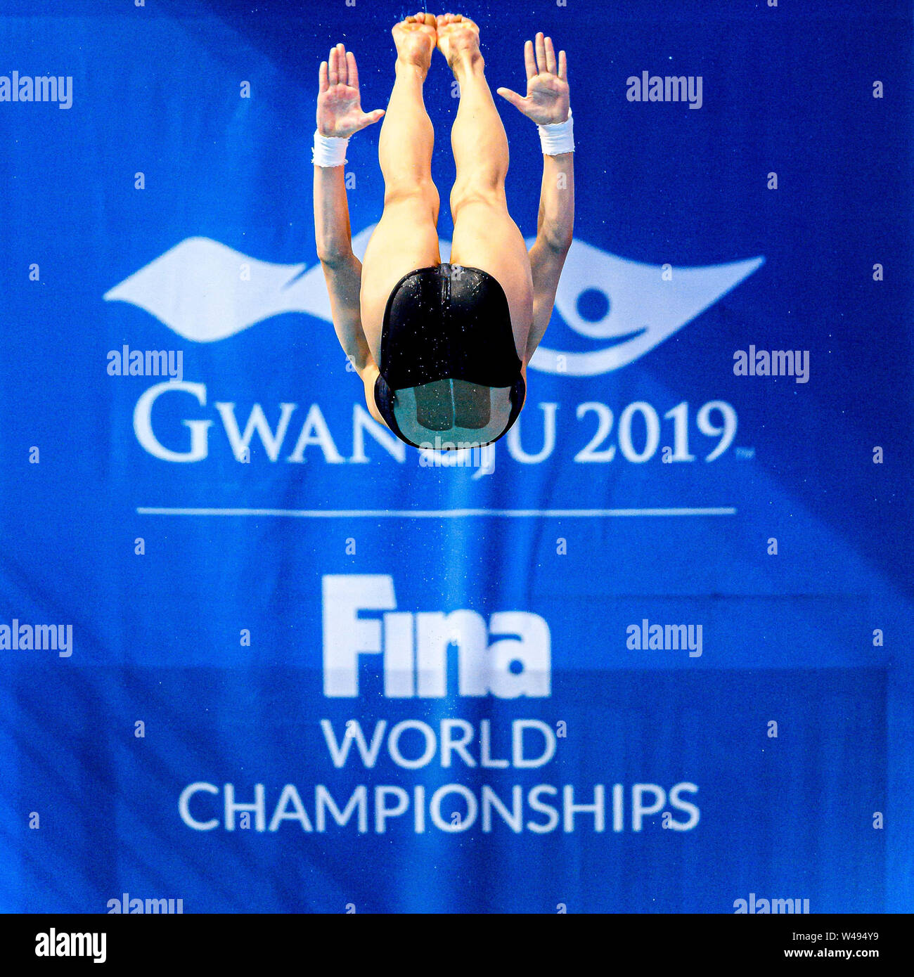 11 juillet 2019 Gwangju, Corée du Sud 18e Championnat mondial de la FINA entraînement Gwangju Corée du Sud 11/07/2019 plongée 10 m plate-forme 18e Championnat mondial de la FINA Aquatics Centre universitaire de Nambu Banque D'Images