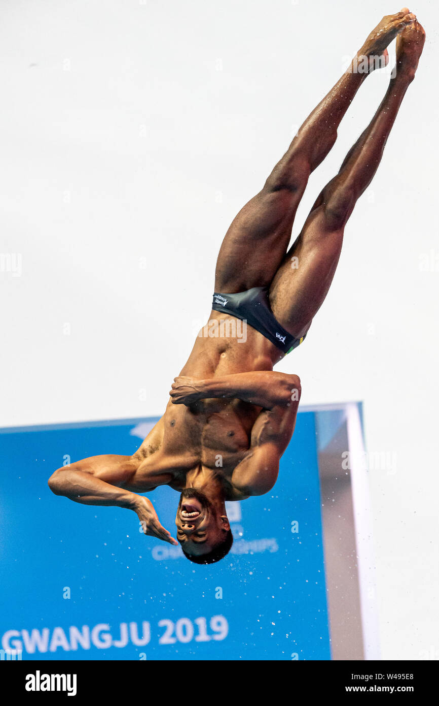 13 juillet 2019 Gwangju, Corée du Sud 18 Championnats du monde de la FINA KNIGHT-WISDOM Yona JAM JAMAÏQUE Gwangju Corée du Sud 12/07/2019 plongée 18 Championnats du monde de la FINA Aquatics Centre universitaire de Nambu Banque D'Images