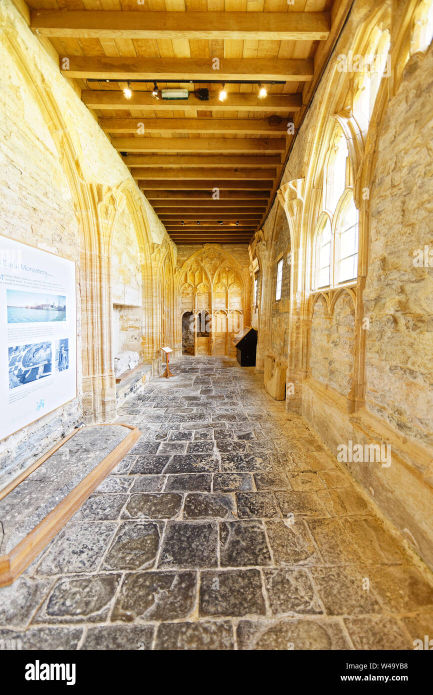 Abbaye bénédictine fondée par le roi Athelstan en 939, et en grande partie démolies dans la dissolution des monastères Banque D'Images