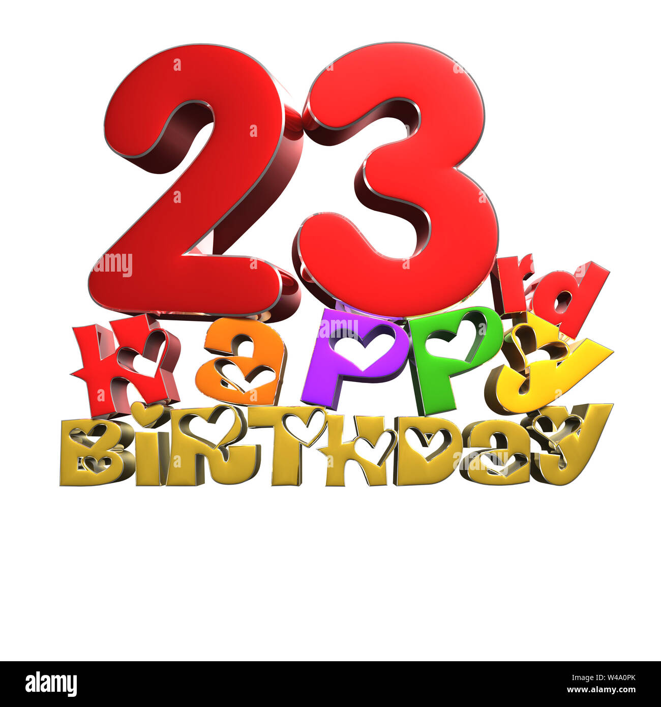 Joyeux Anniversaire 23 Banque D Image Et Photos Alamy