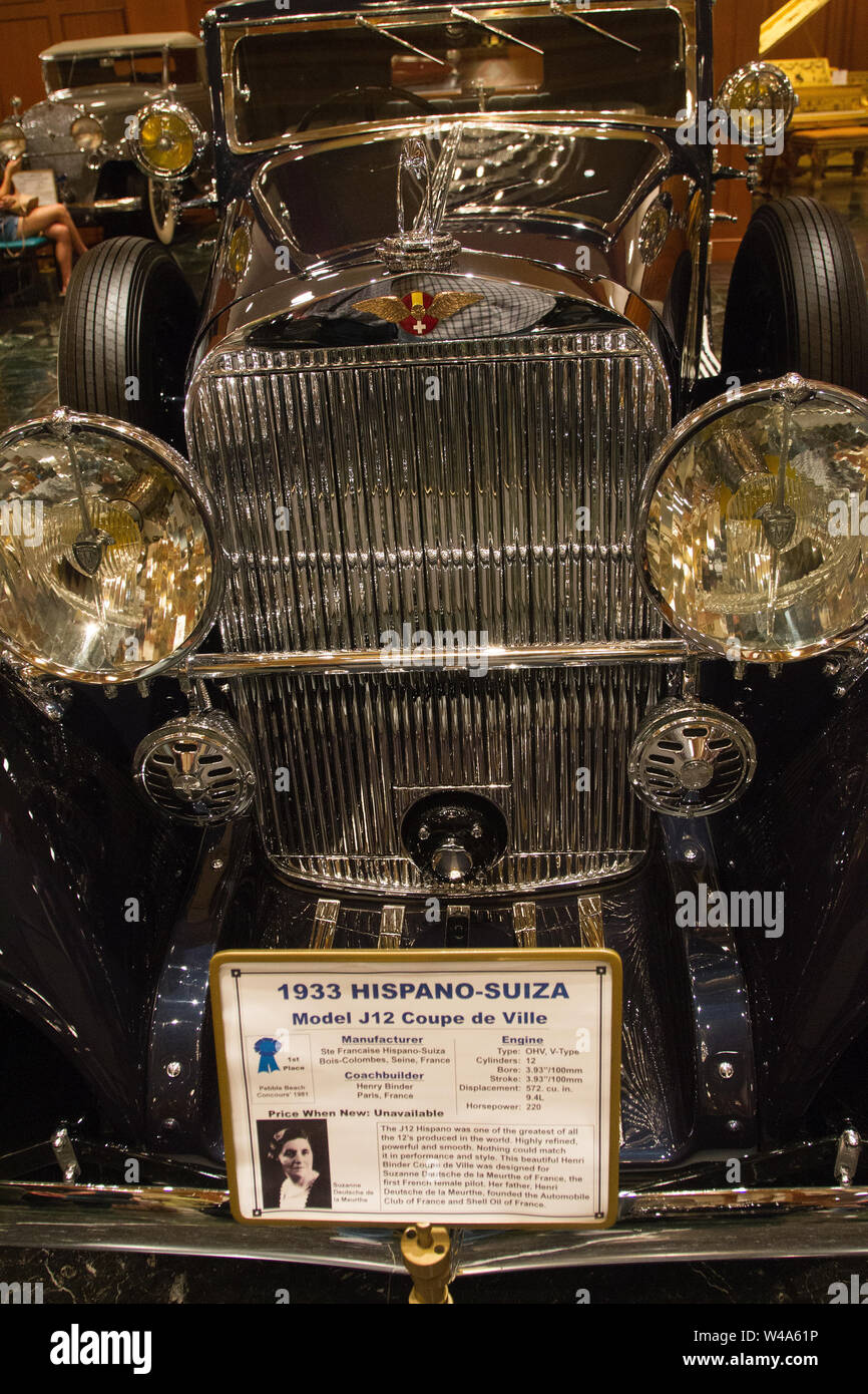 1933 Hispano Suiza J12 Coupe de Ville Banque D'Images