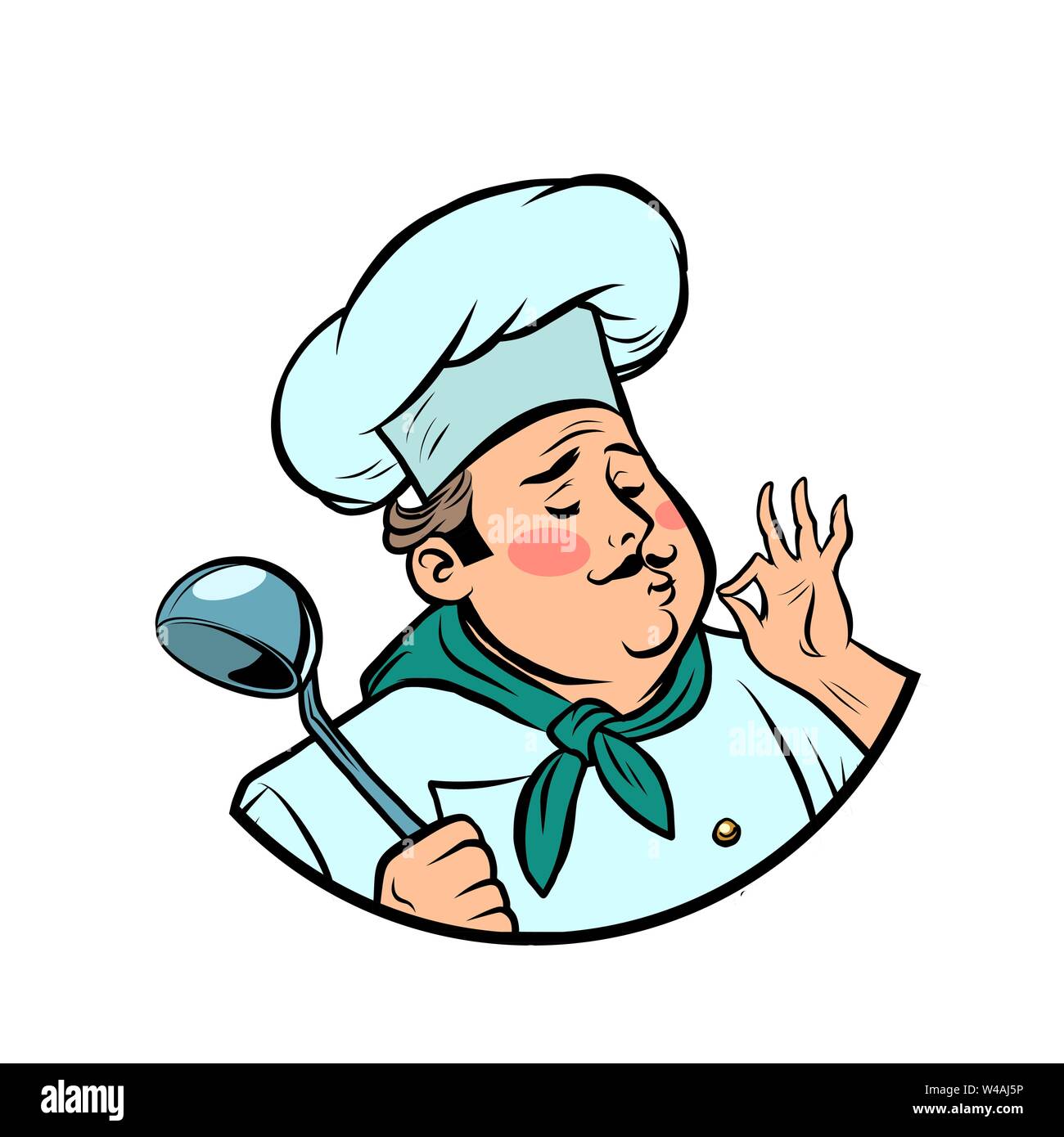 Ok cook, geste gastronomie goût Illustration de Vecteur