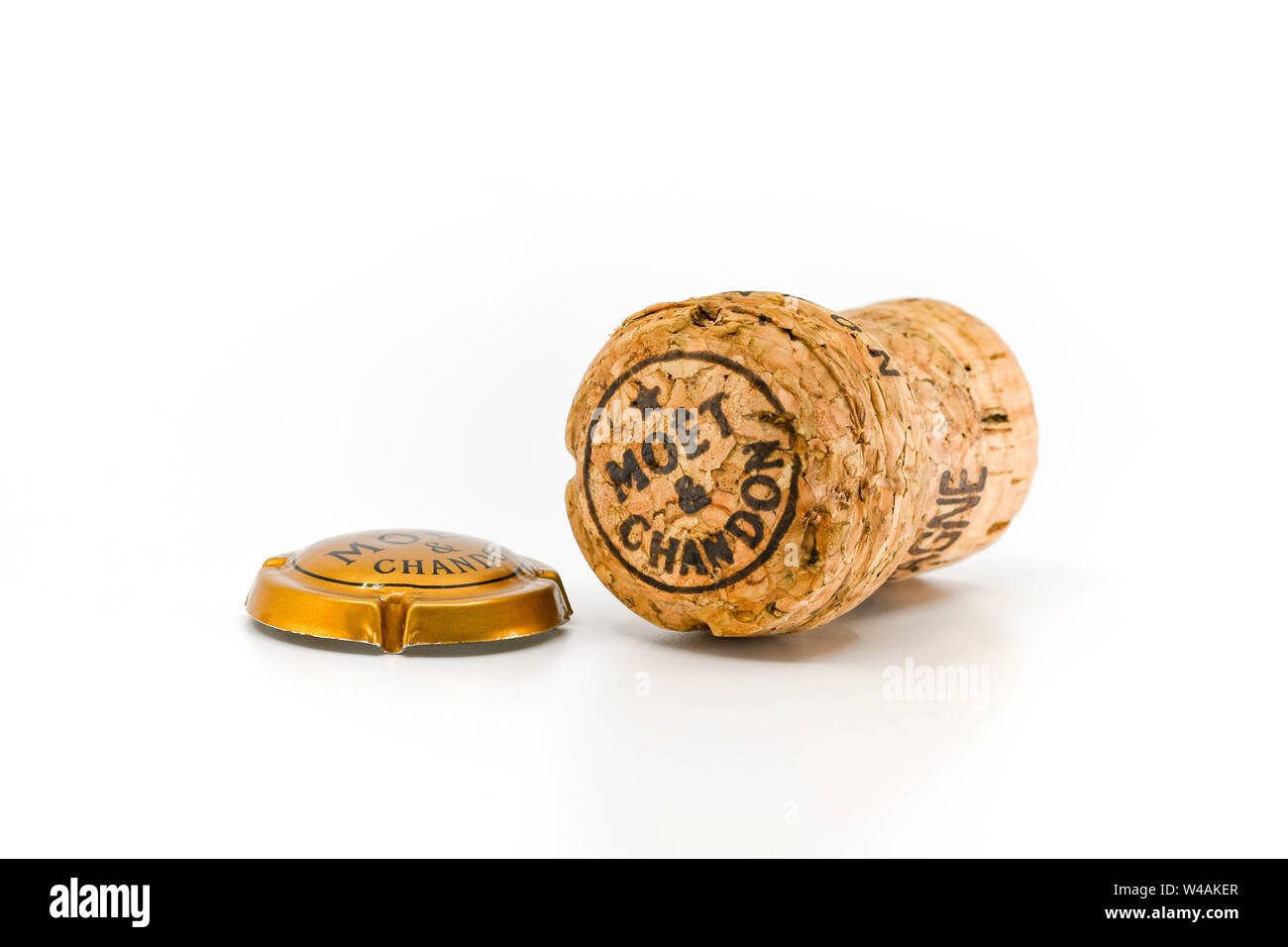 Fermoir De Bouteille Moët & Chandon Doré - Bouchon Décoratif Pour Champagne, Cadeau De Fête