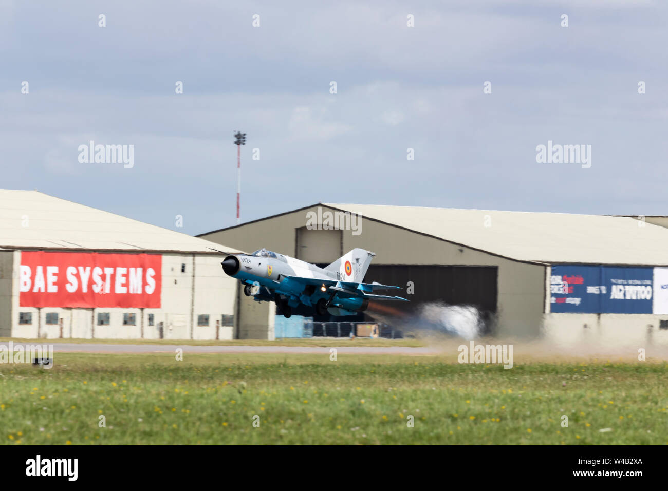 MiG-21 LanceR, la Force aérienne roumaine le 20 juillet 2019 à RIAT 2019, RAF Fairford, Gloucestershire, Royaume-Uni Banque D'Images