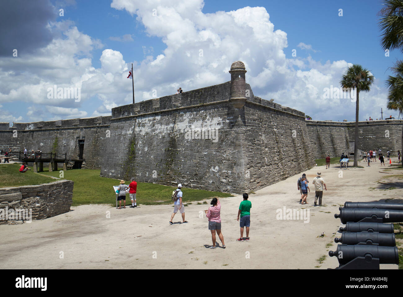 Castillo de San Marcos national monument fort St Augustine en Floride US USA Banque D'Images