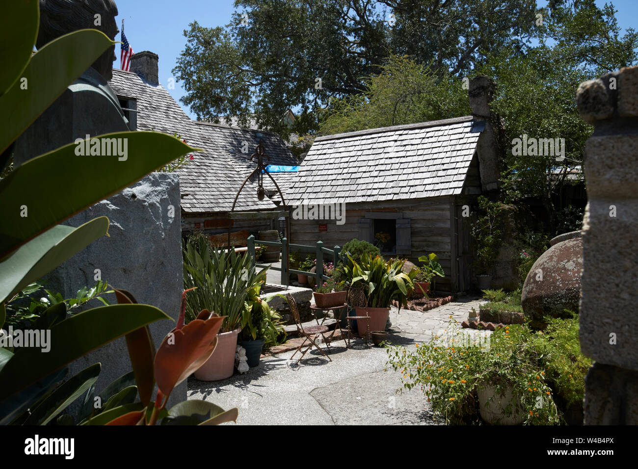 La plus vieille école en bois aux Etats-Unis St Augustine en Floride US USA Banque D'Images