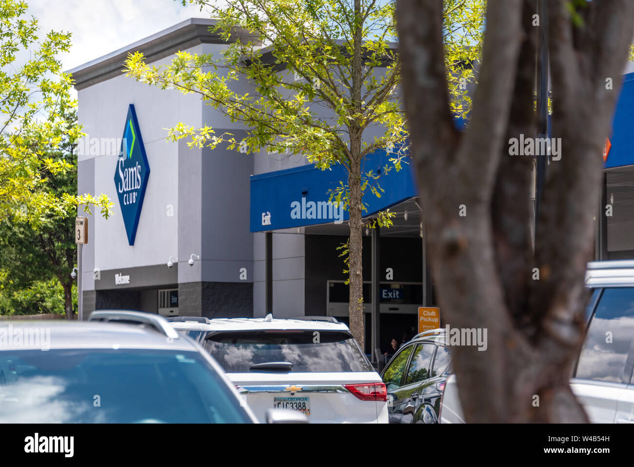 Sam's Club abonnement seule magasin-entrepôt à Snellville (métro Atlanta, Géorgie). (USA) Banque D'Images
