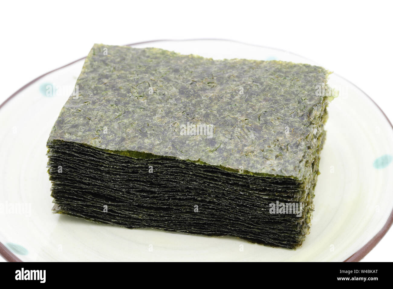 La nourriture japonaise, Nori feuilles d'algues sèches Banque D'Images