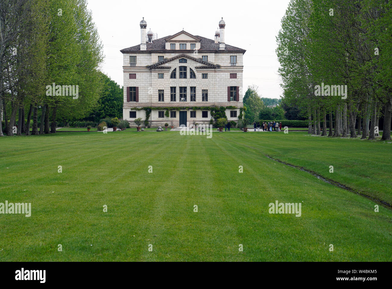 Côté jardin Villa Foscari La Malcontenta, appelé architecte Andrea Palladio,Italie,Mira Banque D'Images