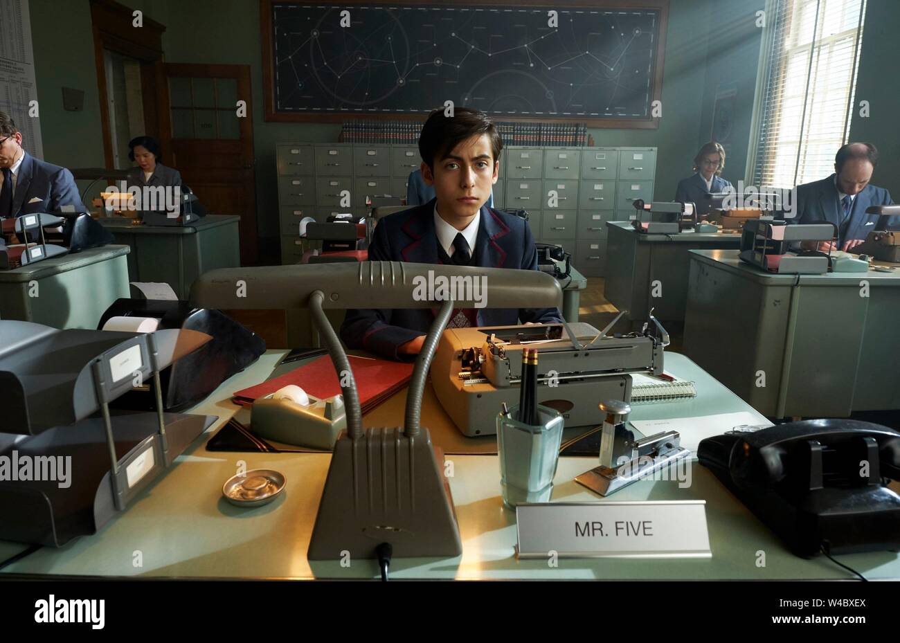 AIDAN GALLAGHER DANS LE CADRE ACADEMY (2019), réalisé par Jeremy Slater. Credit : NETFLIX / Album Banque D'Images