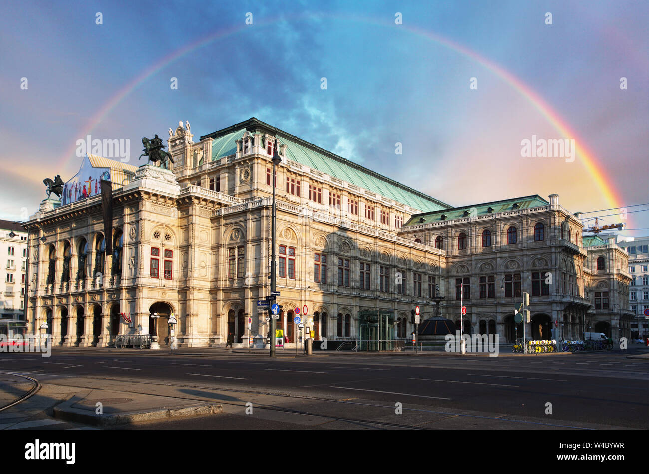 Maison de l'Opéra de Vienne (Staatsoper), Autriche Banque D'Images