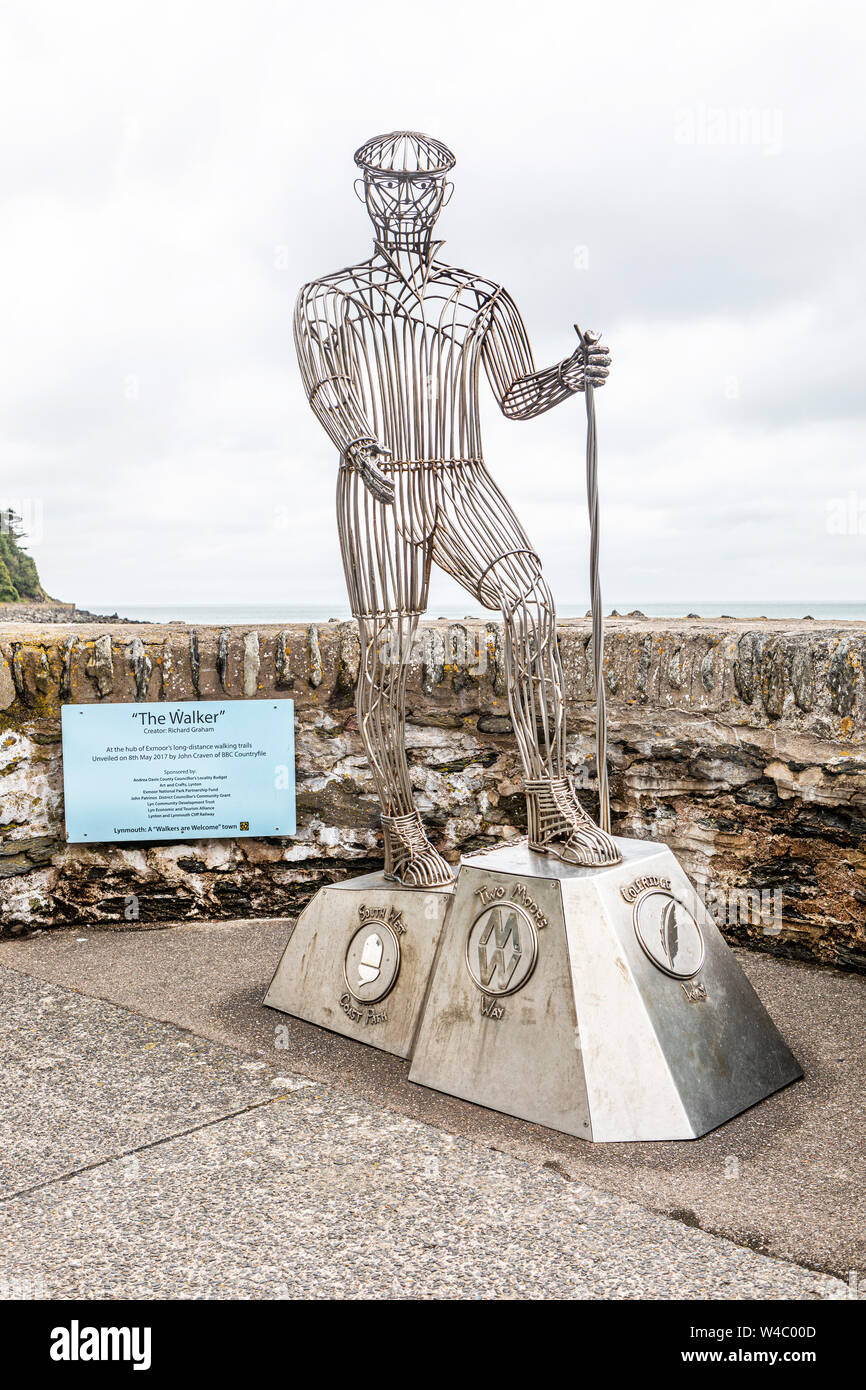 Le Walker, Lynmouth, Devon. Banque D'Images