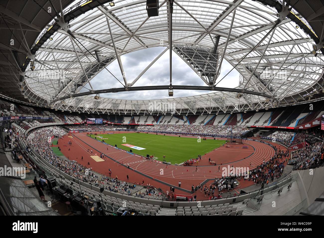 Londres, Royaume-Uni. 21 juillet 2019. Une vue générale (GV) du stade. Jeux anniversaire d'athlétisme. Le stade de Londres. Stratford. Londres. UK. Garry Bowden/SIP Crédit photo agency/Alamy Live News. Banque D'Images