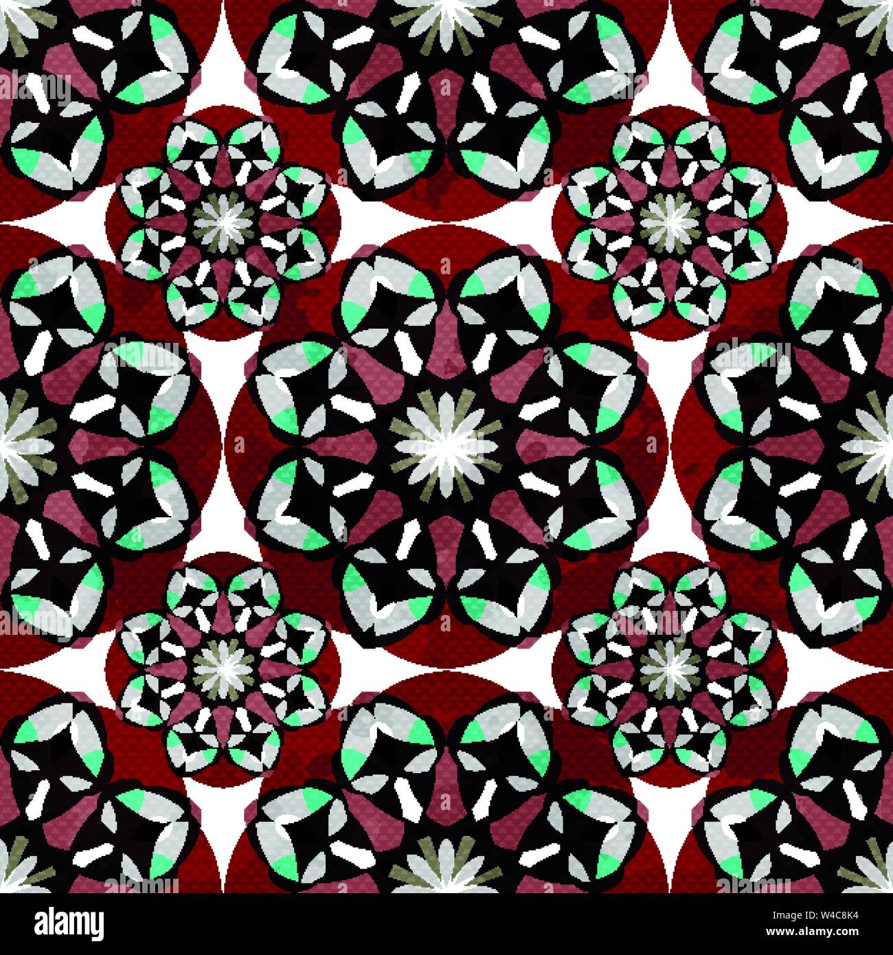 Motif tribal rouge transparente texture grunge vintage Illustration de Vecteur