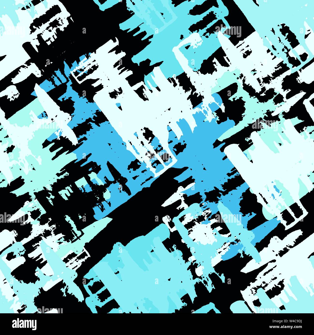 Grunge graffiti coloré motif transparent vector illustration Illustration de Vecteur