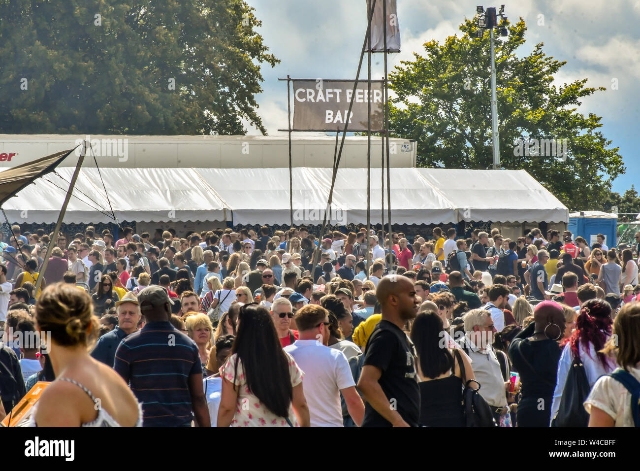 Londres, Royaume-Uni. 21 juillet, 2019. Pays de Lambeth 2019 montrent une fête familiale avec musique live Restauration et Boissons, Arts et culture et animal show à Brockwell Park, Londres. Credit Photo : Alamy/Capital Live News Banque D'Images