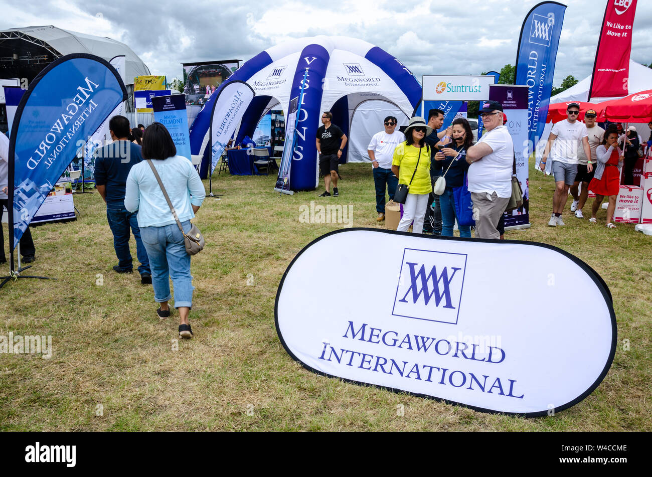 Londres, Royaume-Uni - 21 juillet 2019 : Le Barrio Fiesta 2019 a eu lieu sur les applications Court Farm à Walton-on-Thames. Un festival annuel célébrant la culture philippine Banque D'Images