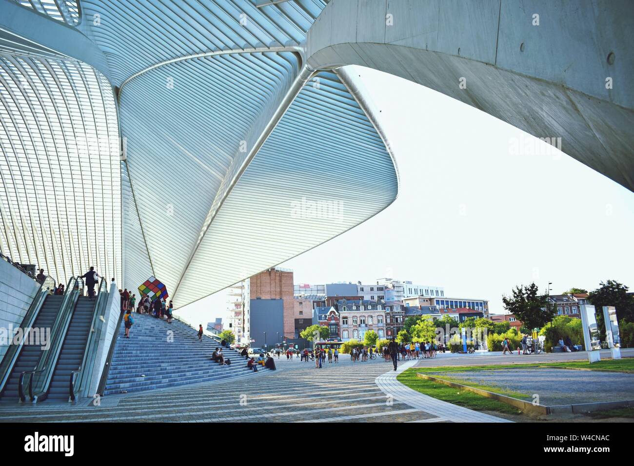 La gare de Liège Guillemins Banque D'Images