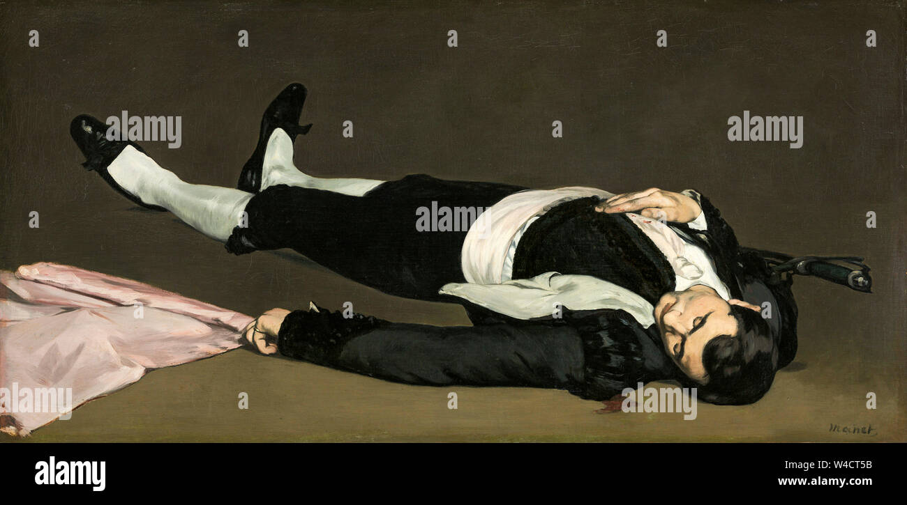 Edouard Manet, le toréador mort, peinture, vers 1864 Banque D'Images