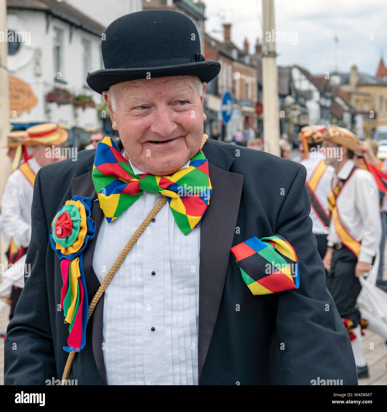 Jockey Men's Morris et Shakespeare Morris a organisé un week-end de Morris Dancing, partie de leurs 70e et 60e anniversaires - 19-21 juillet 2019 Banque D'Images