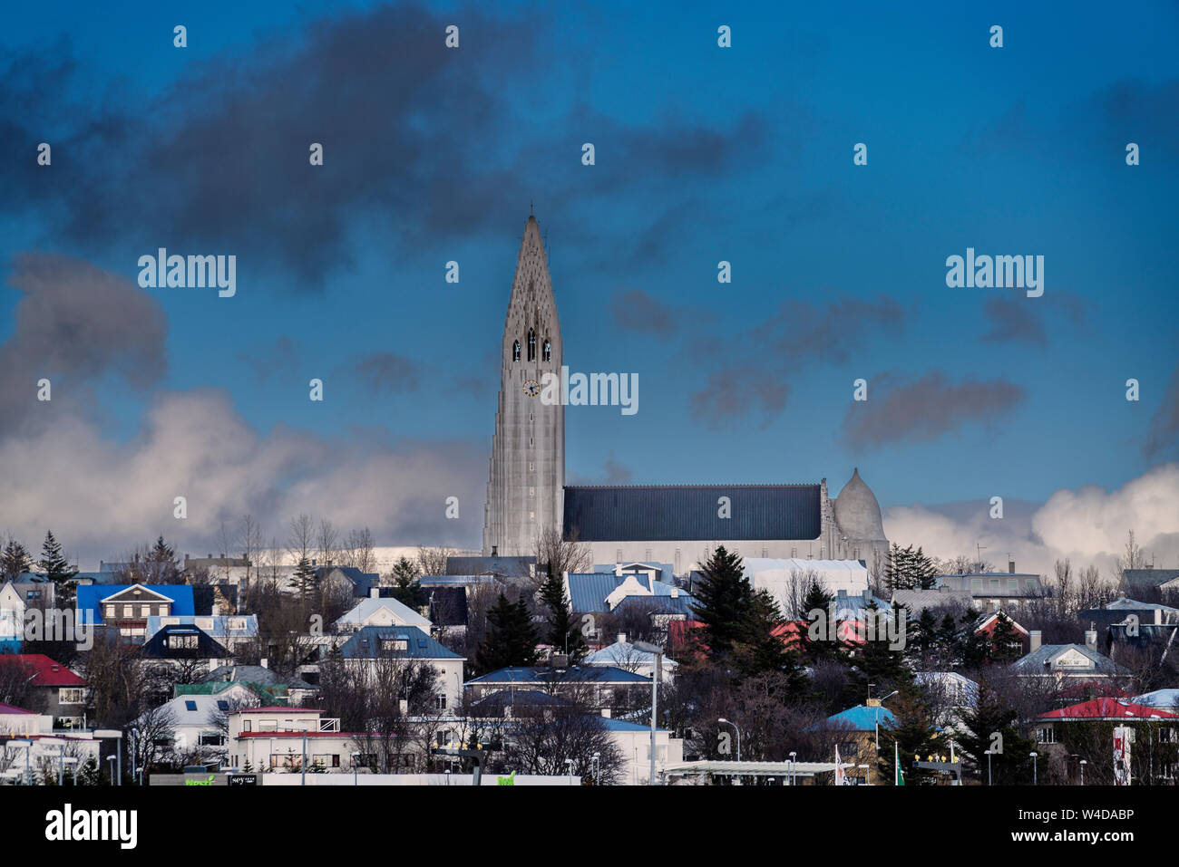 L'hiver à Reykjavik, Islande Banque D'Images